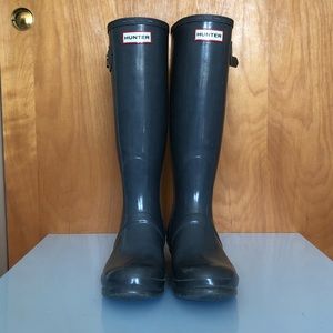 Grey Hunter Boots Tall
